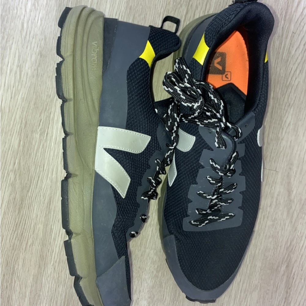 Veja Men's Dekkan Alveomesh Black Oxford Grey Tonic Shoes size 11.5 Customized